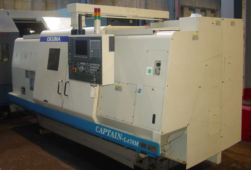 Okuma Captain L470-1250BBM, CNC Lathe For Sale, used CNC Lathe , CNC Lathe, CNC Turning