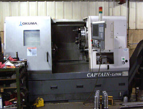 Okuma Captain L-470M Big Bore For Sale, used CNC Lathe , CNC Lathe, CNC Turning