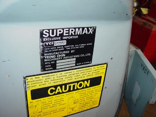 Supermax YC 1-1/2 VS Vertical Mill - P11676