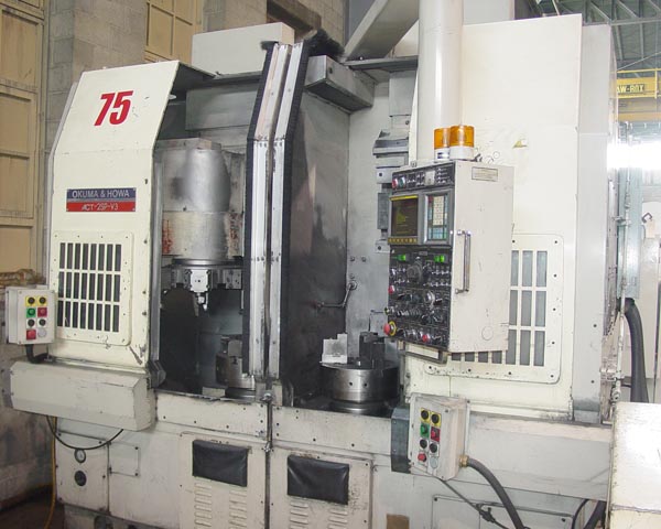 20" OKUMA HOWA ACT2SP-V3 Vertical Twin Spindle CNC Turning Center