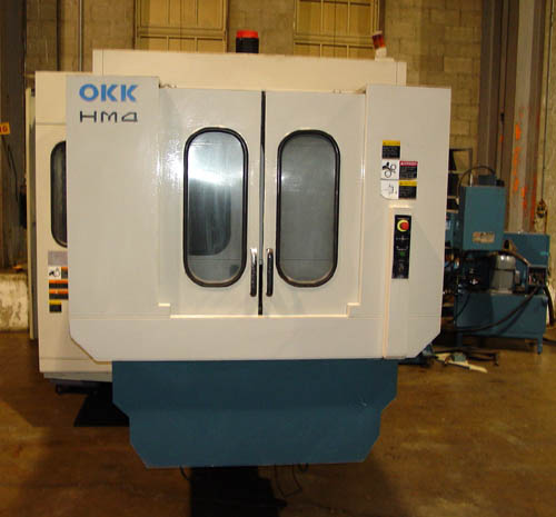 OKK HM-4 FOR SALE CNC MILL USED CNC MILL CNC HORIZONTAL MACHINING CENTER