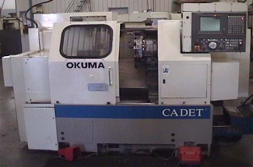 Okuma Cadet LNC 8BB, Big Bore CNC Lathe - P10995