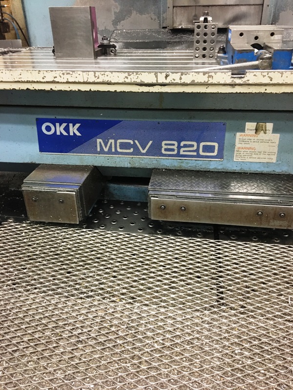 Used OKK MCV-820 3-Axis CNC Vertical Machining Center For Sale, Used CNC Vertical Machining Center For Sale