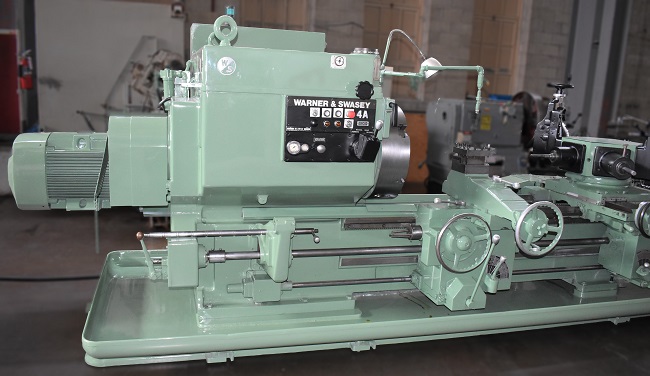 Used #4A Warner & Swasey Saddle Type Turret Lathe For Sale, Manual Lathe for sale