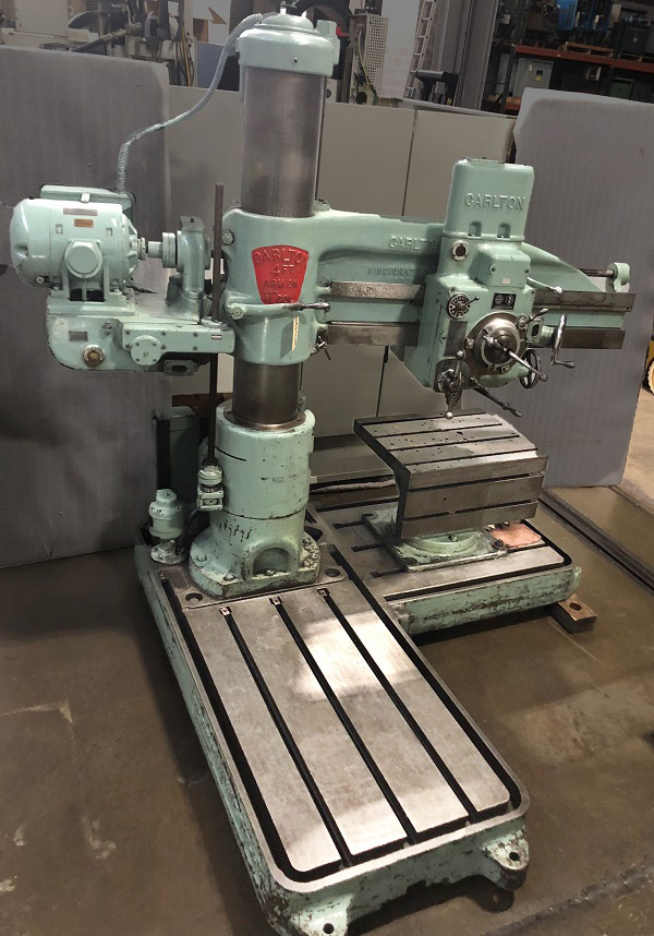 Used 4' x 11" Carlton Radial Arm Drill For Sale, Used Radial Arm Drill For Sale