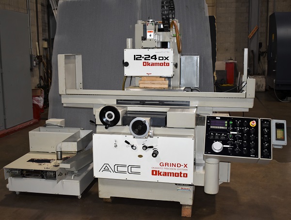 Used 12" x 24" Okamoto Horizontal Spindle Reciprocating Surface Grinder For Sale, Used Surface Grinder For Sale, Used Horizontal Reciprocating Surface Grinder For Sale, Used Horz Recip Surface Grinder For Sale
