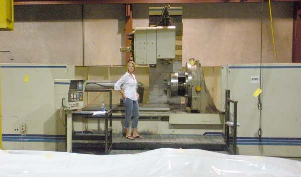KOMO CNC VERTICAL MILL with 4th Axis 42" TROYKE Rotary Table and Tailstock