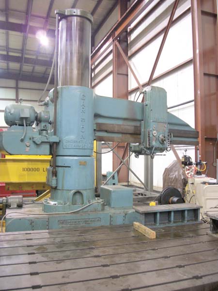 10' x 26" Carlton Traveling base Radial Arm Drill Big Drill for sale