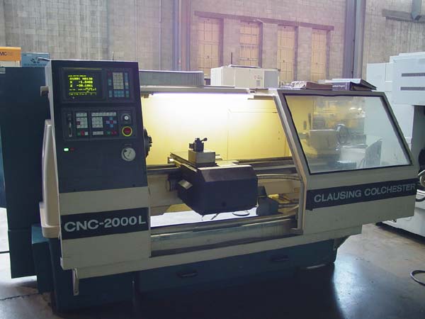 15" x 50" Clausing Colchester Flat Bed Lathe with Fanuc OT CNC Control  for sale