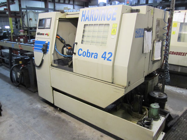 Hardinge Cobra 42 CNC Turning Center with Bar Feeder CNC Lathe for sale