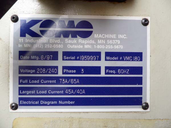 Komo vmc40 cnc vertical Machining Center CNC Mill  for sale