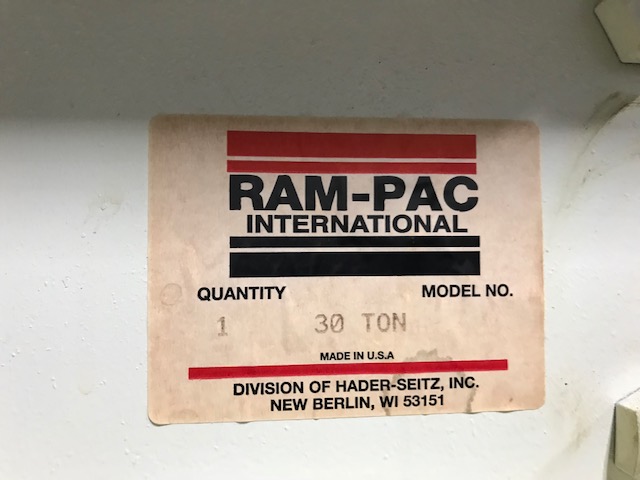 30 Ton Ram Pac H-Frame Press for sale