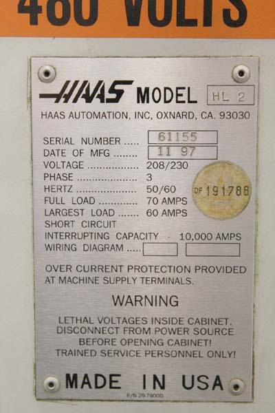 Haas HL-2 CNC Turning Center for sale