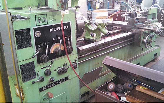 Kuraki 25" x 80" Hollow Spindle Oil Country Lathe KH4-20  for sale  