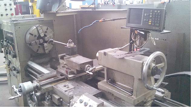 Kuraki 25" x 120" Oil Country Hollow Spindle Lathe with 6-3/4" Bore  for sale