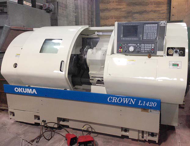 Okuma Crown L1420 Big Bore CNC Turning Center CNC Lathe  for sale