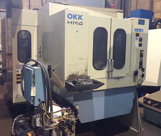 OKK HM-4 HM4 CNC Horizontal Mill 2 pallet CNC Machining Center  for sale