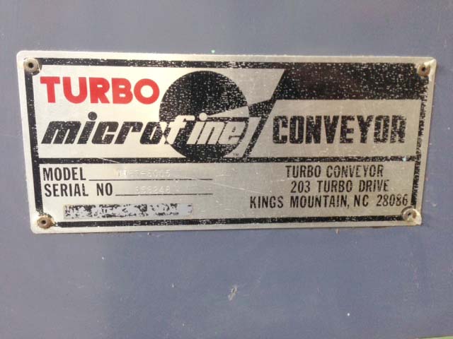 Turbo Microfine 23" Wide Chip Conveyor with Tank and Pump for sale