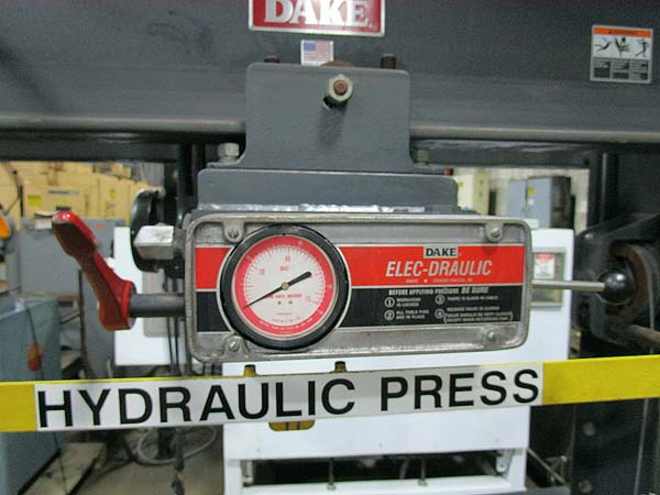 75 Ton Dake Model 9050-75-2 H-Frame Hydraulic Shop Press for sale