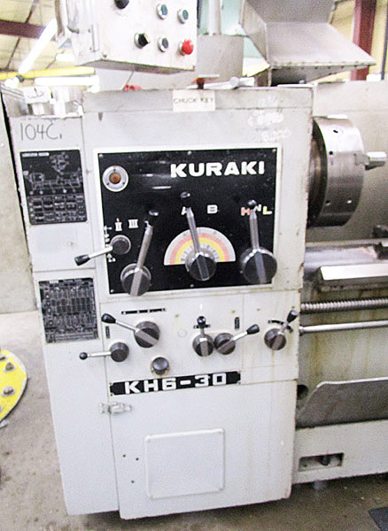 25" x 120" Kuraki KH6-30 Oil Field Lathe  for sale