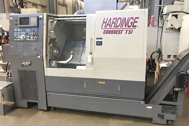 Hardinge Conquest T-51 Big Bore  CNC Lathe / Turning Center with Live Tooling for sale