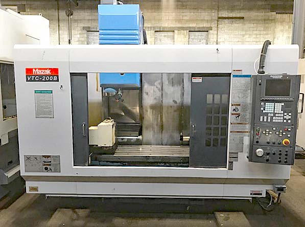 Used Mazak VTC-200B 4-Axis CNC Vertical Machining Center For Sale