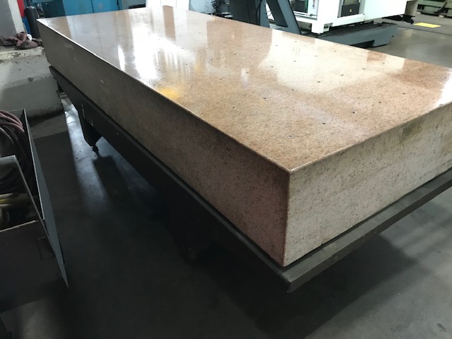 48" x 120" Pink Granite Inspection Plate, 4' x 10' Pink Granite Surface Plate, 48" x 120" Surface Plate, Granite Plate