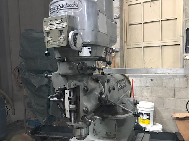 Bridgeport Series 1 Mill with DRO and Power Feed, 2 HP Bridgeport Mill, Bridgeport Mill with Power Feed and DRO