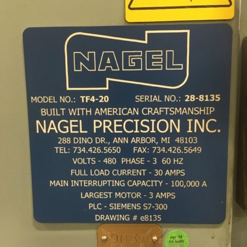 Nagel TF4-20 Tape Super Finisher, Nagel Tape Super Finisher, used Nagel Journal Polisher For Sale, Nagel Super finisher, used Nagel Tape Polisher for sale, used automotive super finisher for sale