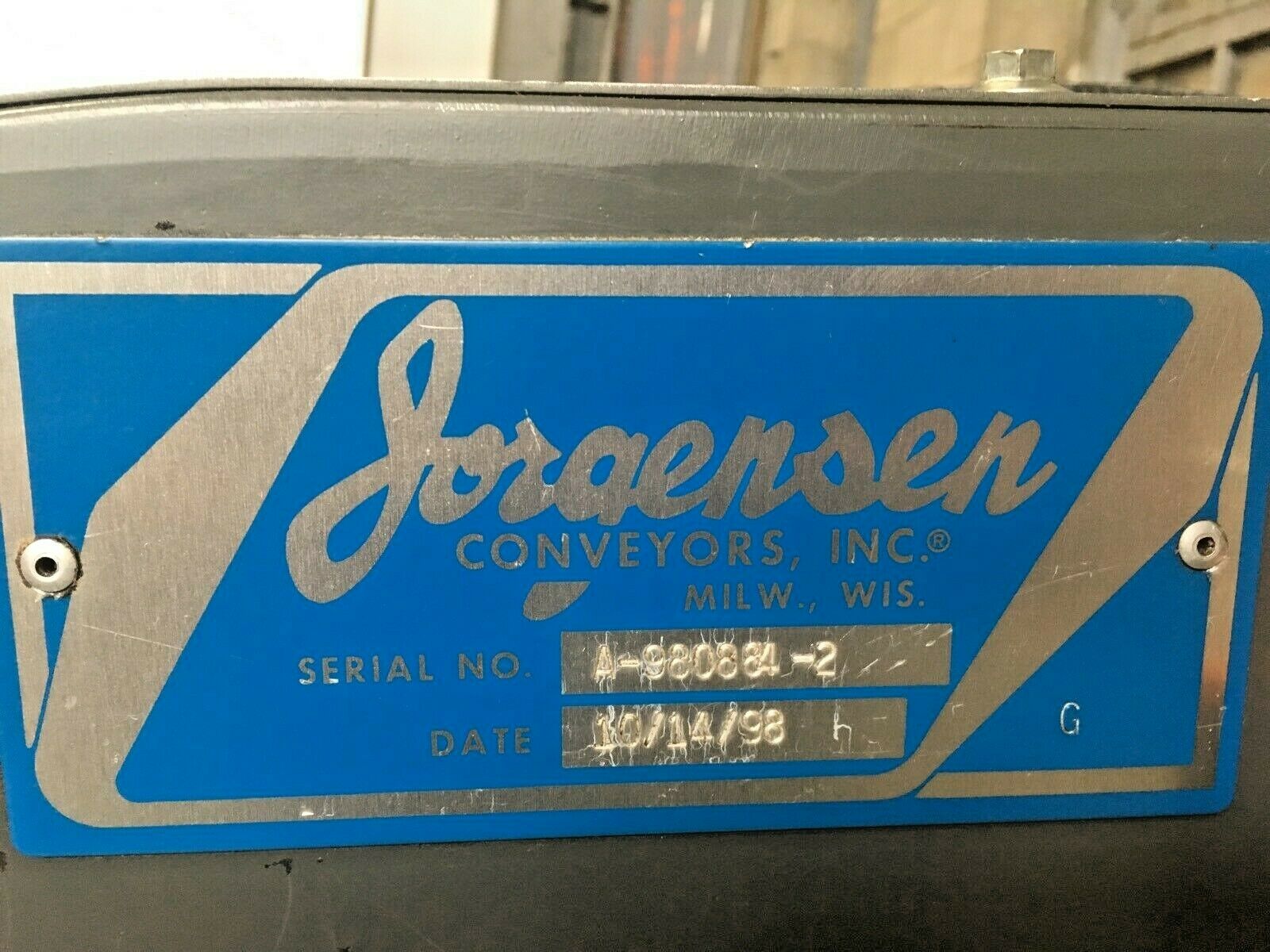 Used Jorgensen Chip Conveyor For Sale