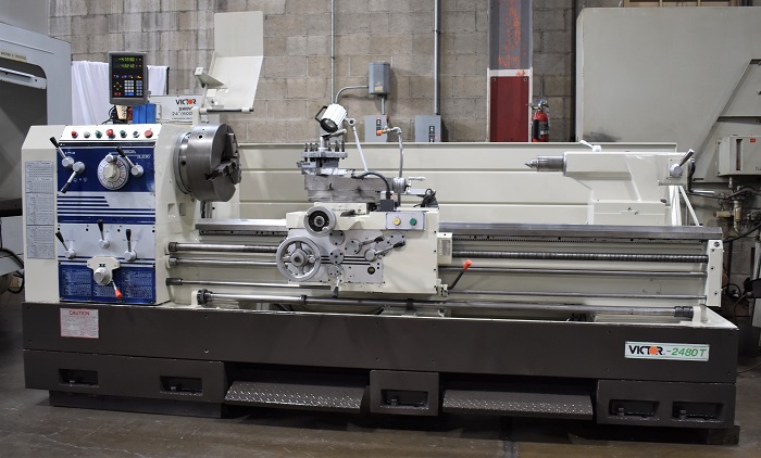 Used 24"/ 32" x 80" VICTOR GAP BED ENGINE LATHE For Sale, Gap Bed Manual Lathe For Sale
