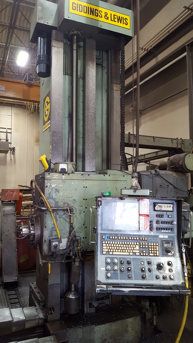 Used 5" Giddings & Lewis Table Type Horizontal Boring Mill For Sale