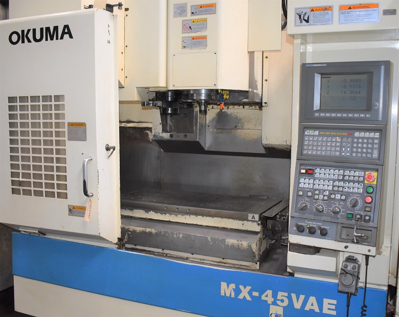 Used Okuma MX-45VAE CNC Vertical Machining Center w/ Pallet Shuttle For Sale
