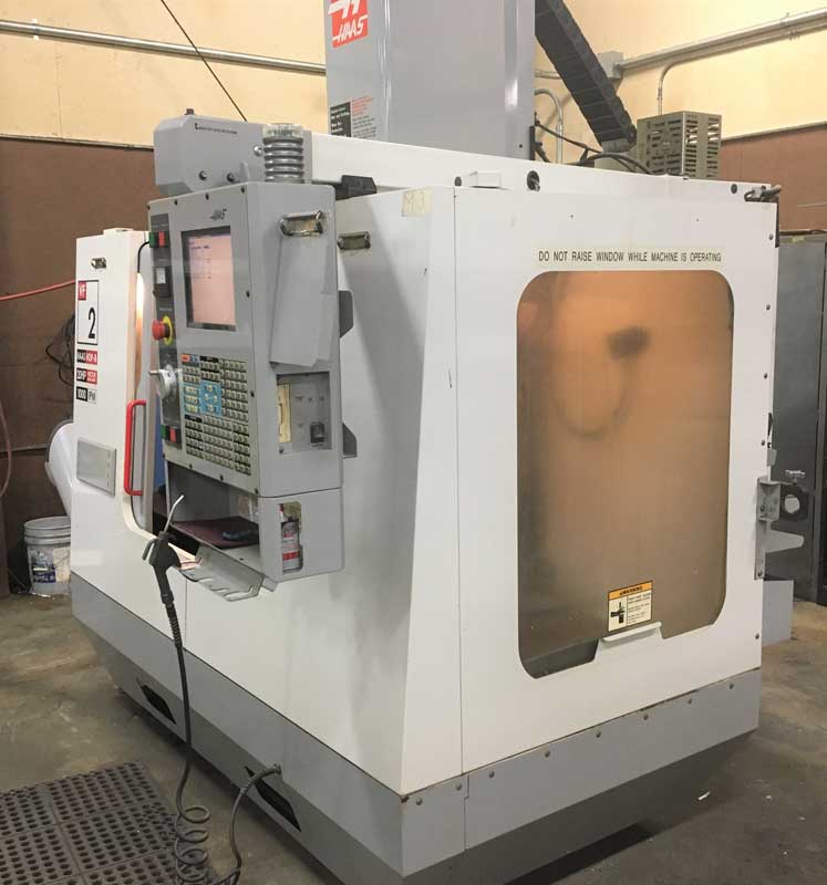 Haas VF-2D 4-Axis CNC Vertical Machining Center, Haas VF-2D CNC Vertical Machining Center with 8" Rotary Table, used Haas VF-2 CNC Mill for Sale, Haas CNC Vertical Mill
