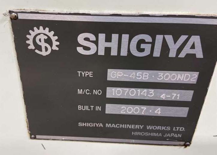 18" x 118" Shigiya GP-45B CNC Plain Cylindrical Grinder, used 18" x 118" Shigiya GP-45B CNC Plain Cylindrical Grinder For Sale, Used Cylindrical Grinder For Sale, Kellenberger, Studer